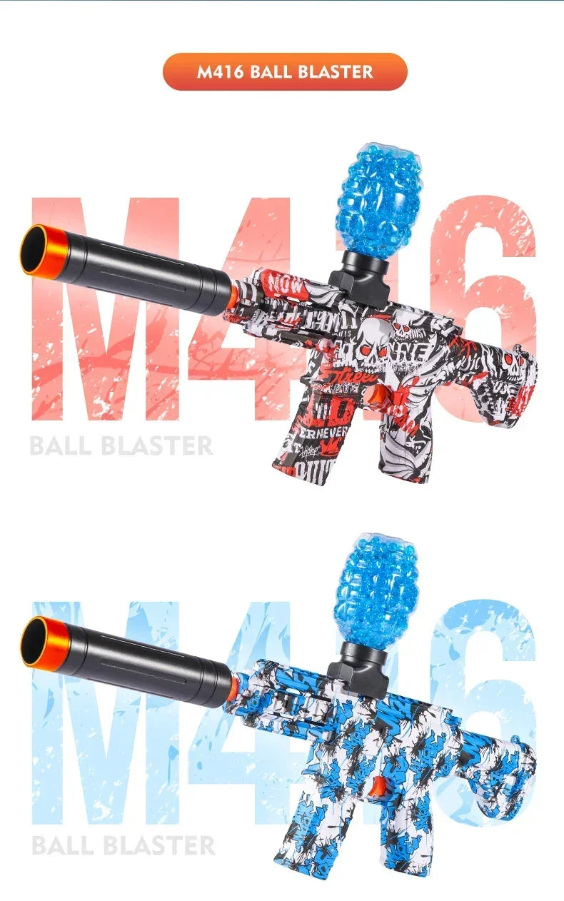 M416 Electric Blaster Gun Toys, Rechargeable Automatic Outdoor Toys for Team Family Activities, Perfect Gift(Bullets Excluded)